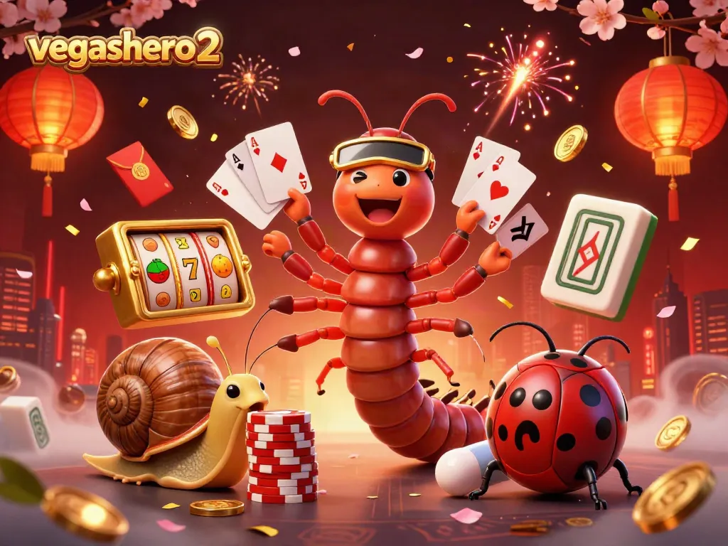 Experience the excitement of gambling with vegashero 2, featuring colorful characters and vibrant casino elements.