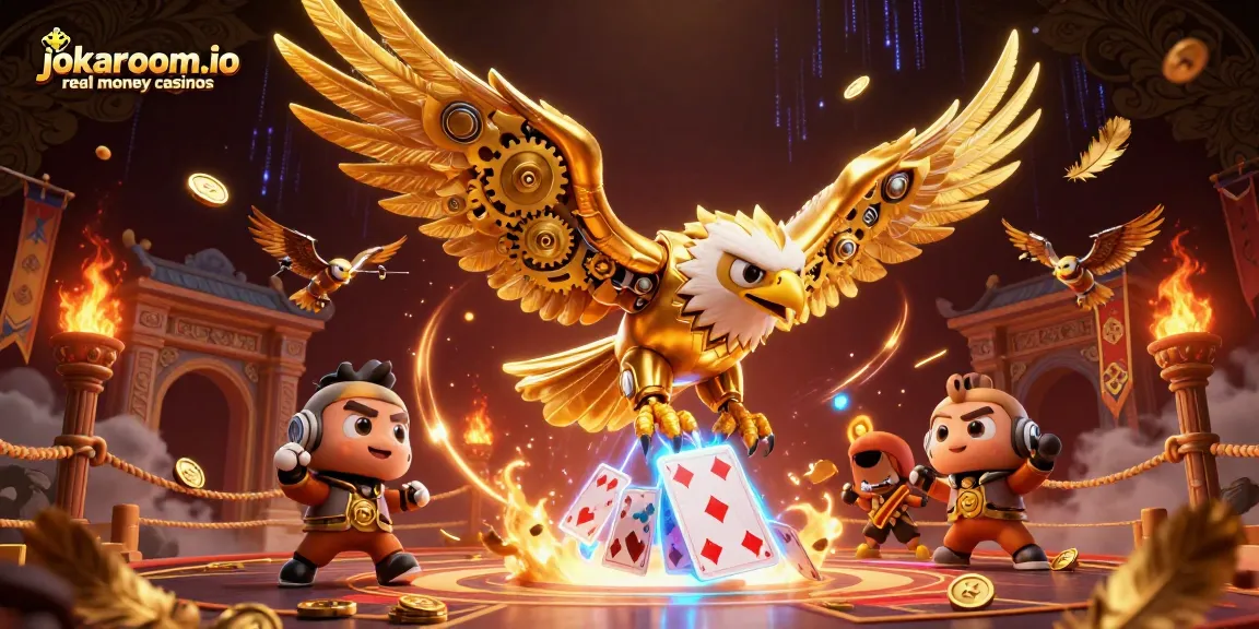 Experience the thrill at jokaroom.io real money casinos, where players navigate through holographic cards and golden treasures.